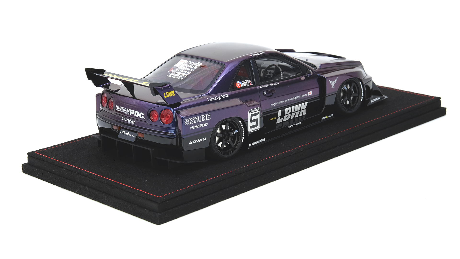 INNO64 スカイライン スーパーシルエット LB ER34 希少パープル SKYLINE 