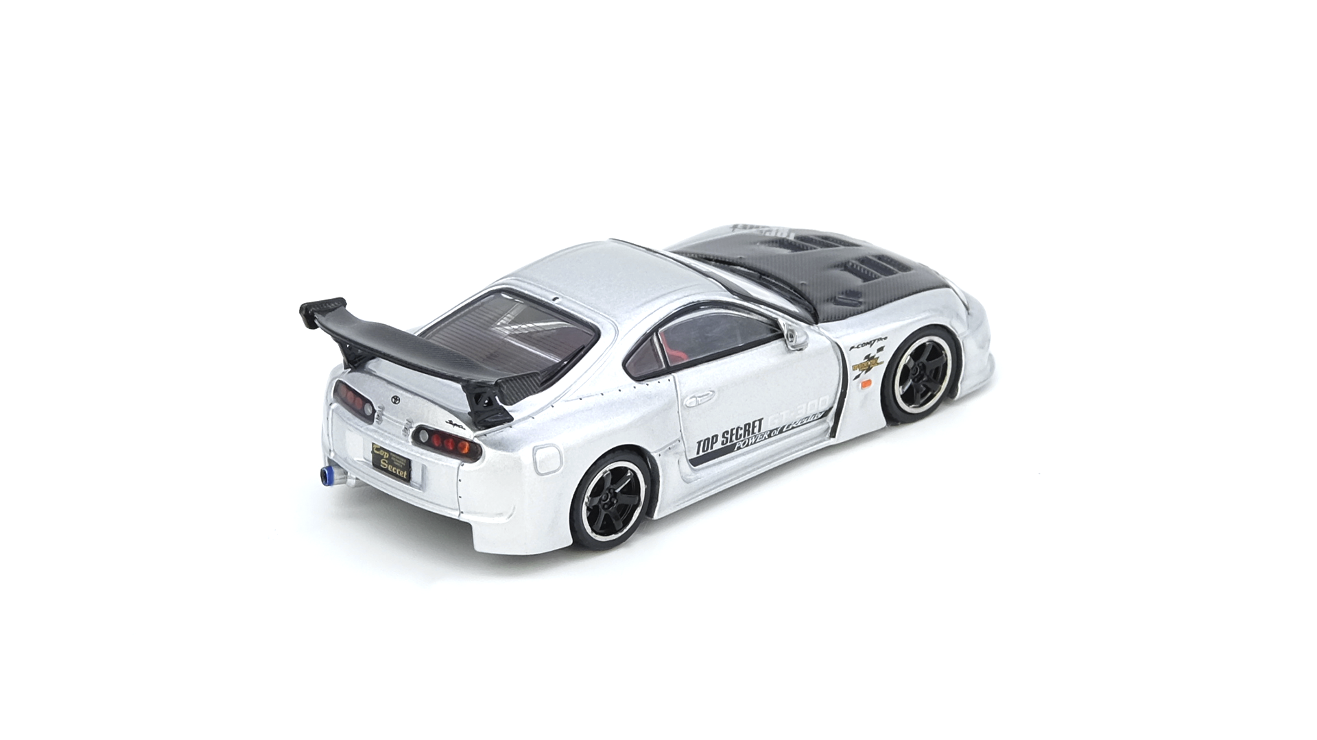 TOP SECRET トヨタスープラ GT300 2025イベント限定 Pop Race x PDX 2025 Top Secret Toyota Supra GT300 Grey 1:64