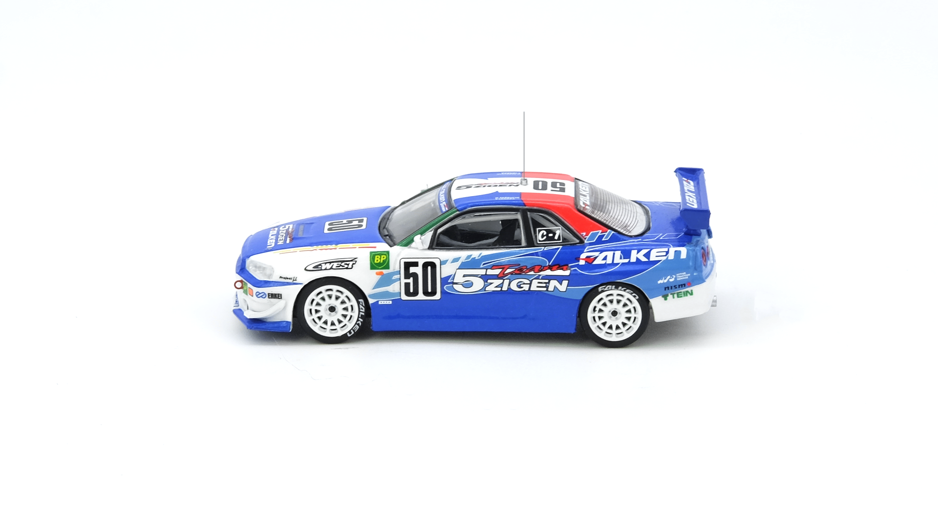 トミカFALKEN SKYLINE GT-R N1R34 NISSAN SKYLINE GT-R R34 FALKEN LIVERY 1/64 SCALE DIECAST CAR BY