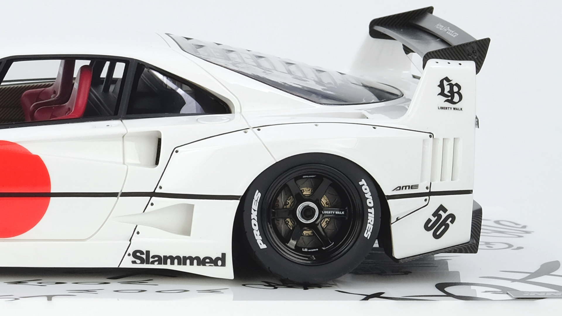 LBWK F40 White Tokyo Auto Salon 2023 - Inno Models