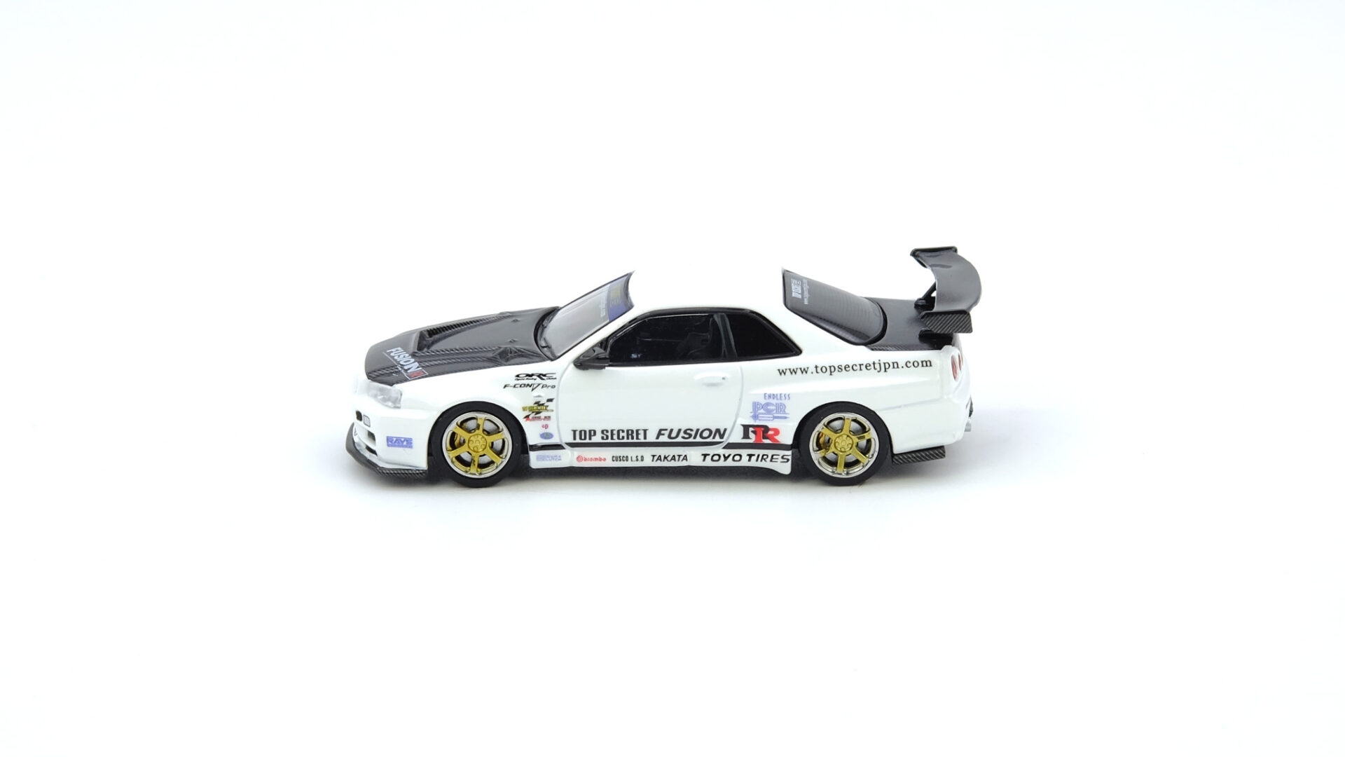 TOP SECRET R34 GT-R White - Inno Models
